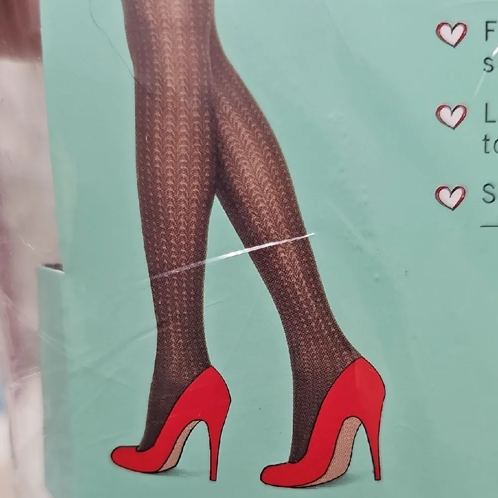 SPANX Black‎ Textured Shaping Tights